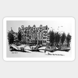 Sketch of  Old Amsterdam Sticker